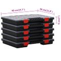 vidaXL Boxy na triedenie 5 ks 40x30x5 cm polypropylén