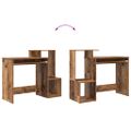 vidaXL Stôl Staré drevo 106 x 41 x 88.5 cm Kompozitné drevo