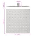 vidaXL Štvorcová sprchová hlavica z nerezovej ocele 304, 25x25 cm