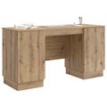 vidaXL Stôl Dub artisan 142,5 x 50 x 75 cm Kompozitné drevo