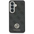 Obal Guess 4G Big Rhinestone Triangle Strap MagSafe pre Samsung Galaxy S26 čierna