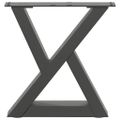 vidaXL Nohy konferenčného stolíka 2 ks antracitové 30x(30-31,3) cm oceľové