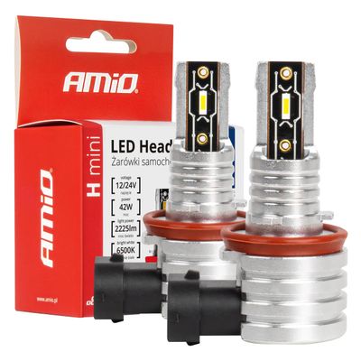 LED žiarovky hlavného svietenia H8/H9/H11/H16 H-mini Series AMiO-03333