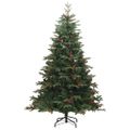 vidaXL Umelý vianočný stromček Zelená 180 cm PVC, kov a plast