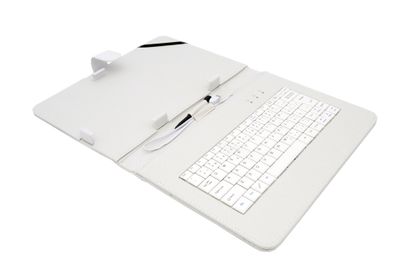 AIREN AiTab Leather Case 4 with USB Keyboard 10'' WHITE (CZ/ SK/DE/UK/US.. layout)