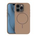Tenké silikónové puzdro Mag pre iPhone 16 Pro 6,3" hnedá