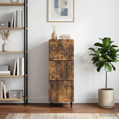 vidaXL Zásuvkový kabinet 33 x 34,5 x 92 cm Kompozitné drevo Dymový dub