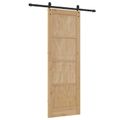 vidaXL Posuvné dvere ORKDAL 73,5 x 211 cm Borovicový masív Prírodná