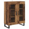 vidaXL Servírovacia skriňa Staré drevo 69,5 x 34 x 90 cm