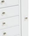 vidaXL Voľne stojaca skrinka na šperky biela
