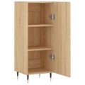 vidaXL Komoda dub sonoma 34,5x34x90 cm spracované drevo