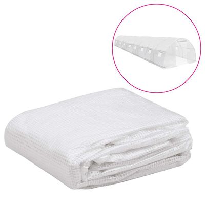 vidaXL Náhradná plachta na skleník (36 m²) 3x12x2 m, priehľadná