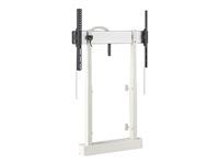 Optoma RISE 2008W - Montážna sada - motorized lift - pre plochý panel - s protikolíznou funkciou - biela - veľkosť obrazovky: up to 86" - montáž od podlahy k stene