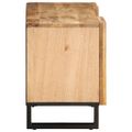 vidaXL TV skrinka 100x34x46 cm, surový mangový masív
