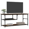 vidaXL TV skrinka hnedý dub 103x38x46,5 cm kompozitné drevo a oceľ
