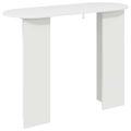 vidaXL Konzolový stôl Biela s vysokým leskom 100 x 39,5 x 75 cm
