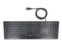 USB Keyboard wired 1.5 m black with XXL