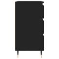 vidaXL Komoda čierna 60x35x70 cm spracované drevo