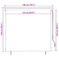 vidaXL Vonkajšia zatemňovacia roleta antracitová 170x250 cm