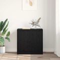 vidaXL Servírovacia skriňa 70 x 35,5 x 67,5 cm Čierny dub