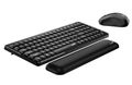 GENIUS předložka ke klávesnici G-WP 187/ 320 x 75 x 20 mm/ paměťová pěna Operka dlane, ke klávesnici,  320×75×20mm, pametová pena, ergonomická opora, protiskluzová základna, cerná