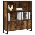 vidaXL Knižnica 99,5 x 30 x 108 cm Kompozitné drevo Dymová dub