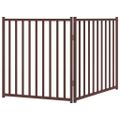 vidaXL Brána pre psa skladacia 2 panely 160 cm masívne jedľové drevo