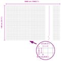 vidaXL Zvarený drôtený plot 5000 x 140 cm Strieborná