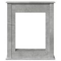 vidaXL Obloženie krbu betónovosivé 75x20x87,5 cm kompozitné drevo