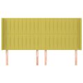 vidaXL Čelo postele so záhybmi zelený 203x16x118/128 cm látka