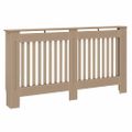 vidaXL Kryt radiátora 2 ks Dub sonoma 152 x 19 x 81,5 cm