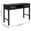 vidaXL Konzolový stolík čierny 110x45x76 cm drevený
