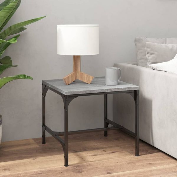 vidaXL Konferenčný stolík Sivý dub sonoma 50x50x35 spracované drevo