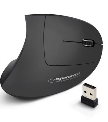 Vertikálna ergonomická myš Esperanza CORVUS EM133, bezdrôtová Vertikálna ergonomická myš Esperanza CORVUS EM133, bezdrátová
