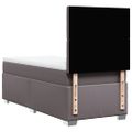 vidaXL Boxspring posteľ s matracom sivá 80x200 cm umelá koža