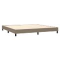vidaXL Boxspring posteľ s matracom sivohnedý 200x200 cm látka