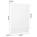 vidaXL Dvierka na umývačku “Lyon”, biele 45x3x67 cm, kompozitné drevo