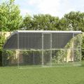 vidaXL Klietka pre sliepky 2 ks Strieborná 400 x 200 x 200 cm