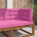 vidaXL Vankúš na vonkajšiu pohovku Polyester Ružová 80 x 80 cm