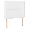 vidaXL Boxspring posteľ s matracom biela 90x190 cm umelá koža