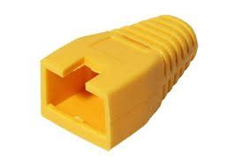 Ochranná krytka konektora RJ45 s výrezom, žltá Ochranná krytka konektora RJ45 s výrezom, žltá