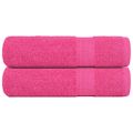 vidaXL Utierky na ruky FROGN 2 ks ružové 50x100 cm 360 g/m²