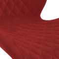 335035 vidaXL Swivel Dining Chairs 2 pcs Wine Red Velvet