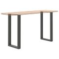 vidaXL Nohy barového stola v tvare U, 2 ks, antracitové, 50 x (90-91) cm, oceľové
