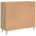 vidaXL Servírovacia skriňa Remeselný dub 90 x 32,5 x 80 cm