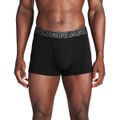 Pánske boxerky Perf Cotton 3in 3Pack Black - Under Armour, veľkosť M, veľkosť oblečenia M