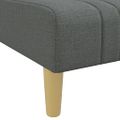 vidaXL Pohovka v tvare L tmavosivá 255x140x70 cm látka