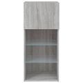 vidaXL TV skrinky s LED svetlami 2 ks sivé sonoma 40,5x30x90 cm