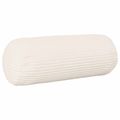 vidaXL Poťah na podložku 2 pcs HEERLEN Krémová Ø 15 x 40 cm manšestr