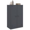 vidaXL Komoda antracitová 67x39x107 cm oceľová